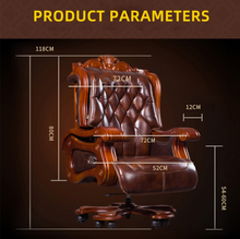 Load image into Gallery viewer, "Arna Royal Victorian Collection" Luxury Plus Furniture - Office Leather Massage Reclining Business Chair CEO