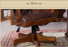 Load image into Gallery viewer, "Arna Royal Victorian Collection" Luxury Plus Furniture - Office Leather Reclining Business Chair President