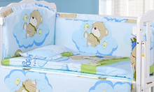 Load image into Gallery viewer, "Arna Collection" Bumper Set for Cot - Including Mattress - 6 pieces
