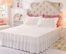 Load image into Gallery viewer, "Arna Lisa Royal Collection" - New Luxury White 100% Cotton Floral Embroidery Bedding Set