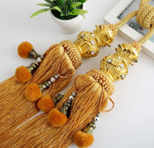 Load image into Gallery viewer, "Arna Collection" Retro/Classical/Vintage Rope Curtain Ties - Many COLOURS x 2 Pieces