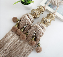 Load image into Gallery viewer, "Arna Collection" Retro/Classical/Vintage Rope Curtain Ties - Many COLOURS x 2 Pieces