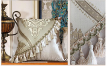 Load image into Gallery viewer, "Arna Royal Victorian Collection" European-Style Sofa Cushion Cover Luxury Embroidery