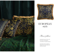 Load image into Gallery viewer, "Arna Royal Victorian Collection" European-Style Sofa Cushion Cover Luxury Embroidery