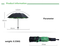 Load image into Gallery viewer, "Arna's Luxury Umbrella Collection - Green Leaf (Beautiful Gift)
