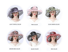 Load image into Gallery viewer, "Arna" Collection - Luxury Hats - Sheer Elegance Flower Organza Hat