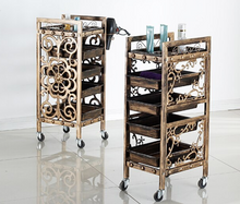 Load image into Gallery viewer, Luxury Hairdressing Salon Trolley - Barber Shop Hair Salon Trolley Retro Multi-Function - Many Styles