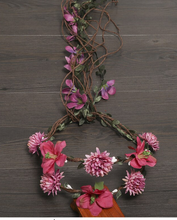 Load image into Gallery viewer, Arna's Hair Accessories - Exquisite Flower Crown Leaves Rattan Floral Garland Headband for Bride Wedding Photography Accessories