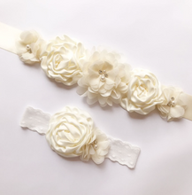 Load image into Gallery viewer, Arna's Royal Collection - Flower Belt & Head Piece (Children) Bridal