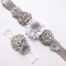 Load image into Gallery viewer, Arna's Royal Collection - Flower Belt & Head Piece (Children) Bridal