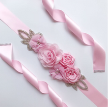 Load image into Gallery viewer, Arna's Royal Collection - Flower Belt & Head Piece (Children) Bridal - Many Colours