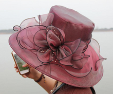 Load image into Gallery viewer, "Arna Collection" Luxury Hats - Sheer Elegance