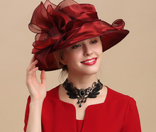 Load image into Gallery viewer, "Arna Collection" Luxury Hats - Stylish Modern Sheer Elegance