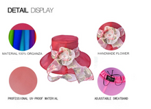 Load image into Gallery viewer, "Arna Collection" Luxury Hats - Lace floral Elegance