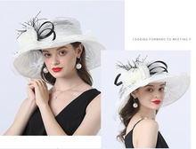 Load image into Gallery viewer, "Arna Collection" Luxury Hats - Stunning Designer Organza