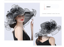 Load image into Gallery viewer, "Arna Collection" Luxury Hats - Sheer Elegance