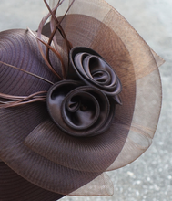 Load image into Gallery viewer, "Arna Collection" Luxury Hats - Unique Satin & Horse Hair with Feathers