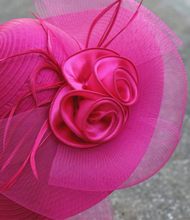Load image into Gallery viewer, "Arna Collection" Luxury Hats - Unique Satin & Horse Hair with Feathers