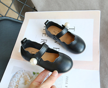 Load image into Gallery viewer, Arna's Shoe Collection - Children's Leather Round Toe Flat