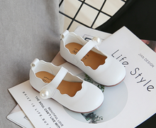 Load image into Gallery viewer, Arna's Shoe Collection - Children's Leather Round Toe Flat