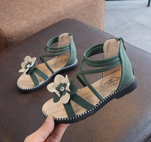 Load image into Gallery viewer, Arna Shoe Collection - Beautiful Girls Roman Sandal Zipper in many Sizes/Colours & Styles