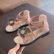 Load image into Gallery viewer, Arna Shoe Collection - Beautiful Girls Roman Sandal Zipper in many Sizes/Colours & Styles