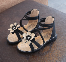 Load image into Gallery viewer, Arna Shoe Collection - Beautiful Girls Roman Sandal Zipper in many Sizes/Colours & Styles