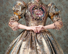 Load image into Gallery viewer, Arna's Royal Gown Collection - Rococo Baroque Marie Antoinette Ball Dresses 18th Century Victorian Gown