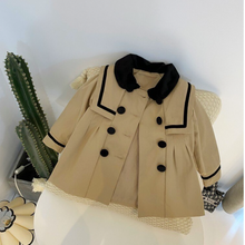 Load image into Gallery viewer, Arna Royal Gown Collection - Girls Overcoat Windproof Double Breasted Trench Coat - Many Sizes