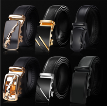 Load image into Gallery viewer, Mens Luxury BELT Automatic Buckle Genuine Leather - Many Styles & Sizes