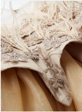 Load image into Gallery viewer, Arna Royal Gown Collection - Beautiful Golden Stunning Dress for Girls