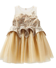 Load image into Gallery viewer, Arna Royal Gown Collection - Beautiful Golden Stunning Dress for Girls