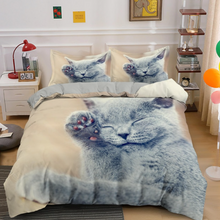 Load image into Gallery viewer, 3D Kitten Bedding Set 3 Pcs Duvet Cover & Pillowcases