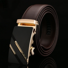 Load image into Gallery viewer, Mens Luxury BELT Automatic Buckle Genuine Leather - Brown - Many Styles & Sizes