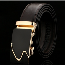 Load image into Gallery viewer, Mens Luxury BELT Automatic Buckle Genuine Leather - Brown - Many Styles & Sizes