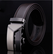 Load image into Gallery viewer, Mens Luxury BELT Automatic Buckle Genuine Leather - Brown - Many Styles & Sizes