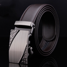 Load image into Gallery viewer, Mens Luxury BELT Automatic Buckle Genuine Leather - Brown - Many Styles & Sizes