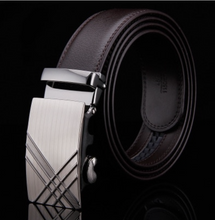 Load image into Gallery viewer, Mens Luxury BELT Automatic Buckle Genuine Leather - Brown - Many Styles & Sizes