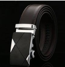 Load image into Gallery viewer, Mens Luxury BELT Automatic Buckle Genuine Leather - Brown - Many Styles & Sizes