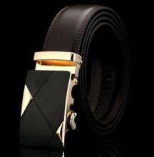 Load image into Gallery viewer, Mens Luxury BELT Automatic Buckle Genuine Leather - Brown - Many Styles & Sizes