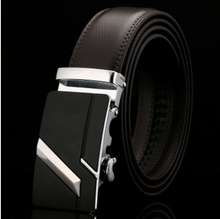 Load image into Gallery viewer, Mens Luxury BELT Automatic Buckle Genuine Leather - Brown - Many Styles & Sizes