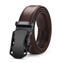 Load image into Gallery viewer, Mens Luxury BELT Automatic Buckle Genuine Leather - Brown - Many Styles & Sizes