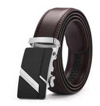 Load image into Gallery viewer, Mens Luxury BELT Automatic Buckle Genuine Leather - Brown - Many Styles & Sizes