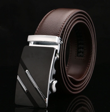 Load image into Gallery viewer, Mens Luxury BELT Automatic Buckle Genuine Leather - Brown - Many Styles & Sizes