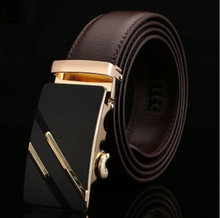 Load image into Gallery viewer, Mens Luxury BELT Automatic Buckle Genuine Leather - Brown - Many Styles & Sizes