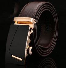 Load image into Gallery viewer, Mens Luxury BELT Automatic Buckle Genuine Leather - Brown - Many Styles & Sizes