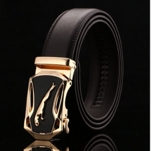 Load image into Gallery viewer, Mens Luxury BELT Automatic Buckle Genuine Leather - Brown - Many Styles & Sizes