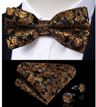 Load image into Gallery viewer, Luxury Mens Suspender Wedding Accessories Leather 6 Clips Braces Bow Tie Set - Many Colours & Sizes