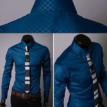 Load image into Gallery viewer, Men's Royal Apparel - Luxury Business Shirt Slim Long Sleeve - Many Colours & Sizes