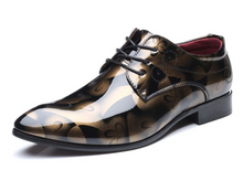 Load image into Gallery viewer, Mens Patent Leather Oxford Shoes Pointed Toe Business Wedding Shoes - Many Sizes & Colours